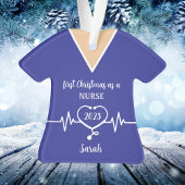 Infirmière personnalisée Scrubs Bleus Noël