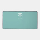 Infirmière personnalisée Turquoise blanc Caduceus (Recto)