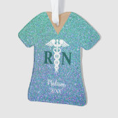 Infirmière personnalisée Turquoise Blue Parties sc (devant)