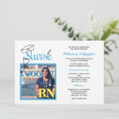 Infirmière photo graduation pinning invitations / (Debout devant)