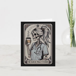 Infirmière Praticien Carte Tarot Squelette Hallowe