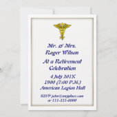 Infirmière Praticien Invitation à la retraite (Dos)