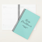 Infirmière Praticien Turquoise Noir Script personn (Devant avec enveloppe)
