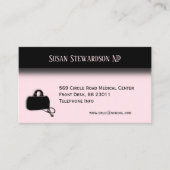 Infirmière praticienne Carte de visite avec heures (Devant)