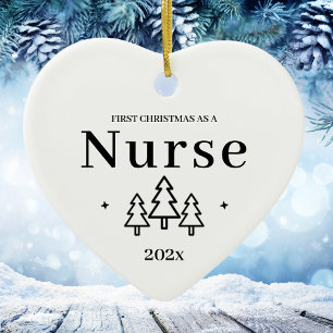 Infirmière première ornement de Noël 2024