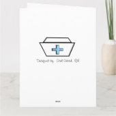 Infirmière préréceptrice Carte de remerciements n° (Dos)