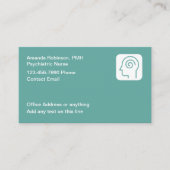 Infirmière psychiatrique Thème Cartes de visite Mé (Devant)
