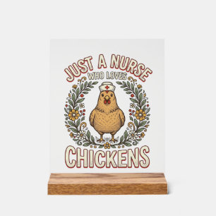 Infirmière qui aime les poulets Design de T-shirt