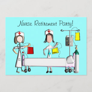 Infirmière Retraite Invitations Conception d'hôpit