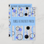 Infirmière Retraite Invitations Style Rétro (Devant / Derrière)