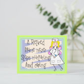 Infirmière retraitée Ange cartes d'art et cadeaux (Debout devant)