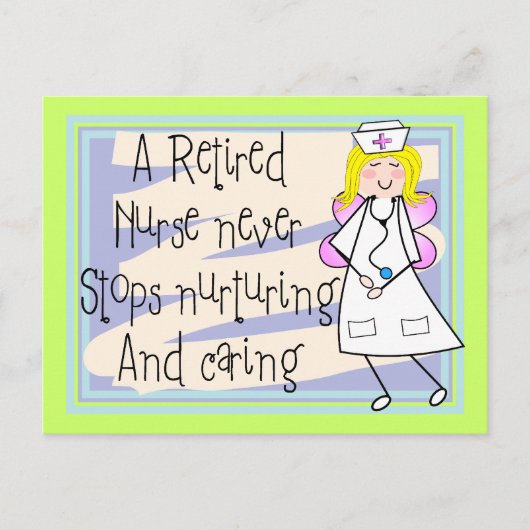 Infirmière retraitée Ange cartes d'art et cadeaux (Devant)