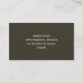 Infirmière RN, LVN, LPN, Carte de visite intérimai (Dos)