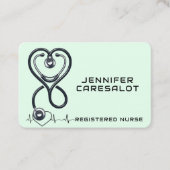 Infirmière RN, LVN, LPN, Carte de visite intérimai (Devant)