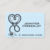 Infirmière RN, LVN, LPN, Carte de visite intérimai (Devant)