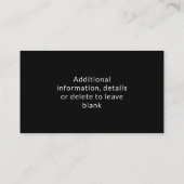 Infirmière RN, LVN, LPN, Carte de visite intérimai (Dos)