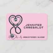 Infirmière RN, LVN, LPN, Carte de visite intérimai (Devant)