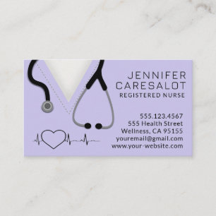 Infirmière RN, LVN, LPN, Carte de visite intérimai