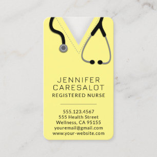 Infirmière RN, LVN, LPN, Carte de visite intérimai