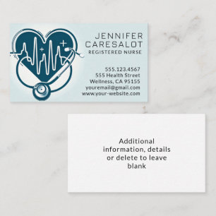 Infirmière RN, LVN, LPN, Carte de visite intérimai