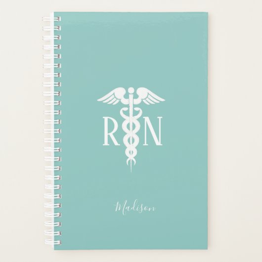 Infirmière RN Médicale Caduceus Turquoise Personna (Devant)