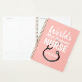 Infirmière rose Médicale personnalisé (Devant avec enveloppe)