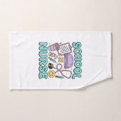 Infirmière scolaire chemise vintage conception de (Serviette à main)