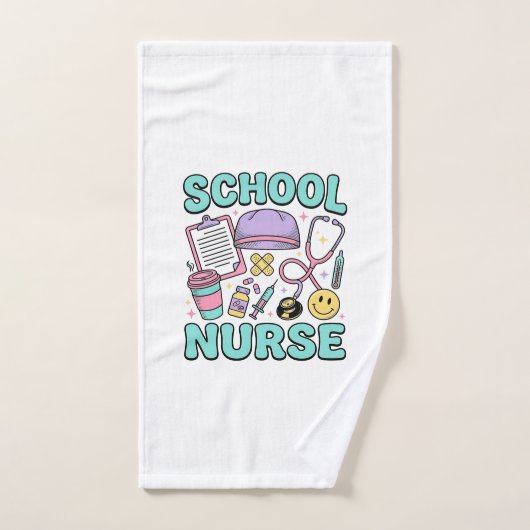 Infirmière scolaire chemise vintage conception de (Serviette à main)