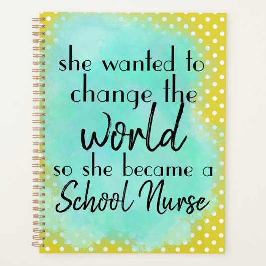 Infirmière scolaire Couleurs branchées et coordina (Devant)