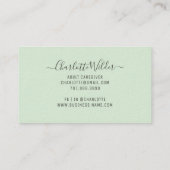 Infirmière soignante Floral Stethoscope Carte de v (Dos)