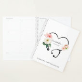 Infirmière soignante Stethoscope floral (Devant avec enveloppe)