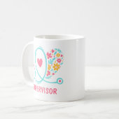 Infirmière Superviseur Cadeau Café Mug (Devant gauche)