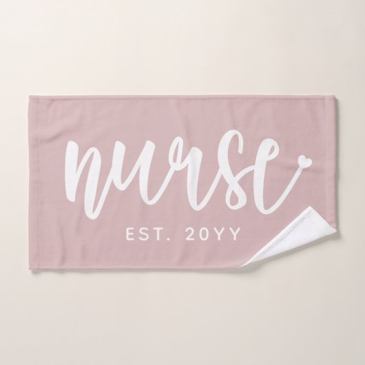 Infirmière sur mesure Typographie Est Infirmière d (Serviette à main)