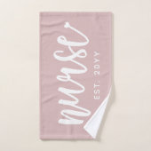 Infirmière sur mesure Typographie Est Infirmière d (Serviette à main)