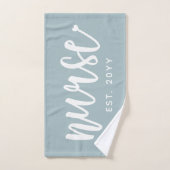 Infirmière sur mesure Typographie Est Infirmière d (Serviette à main)
