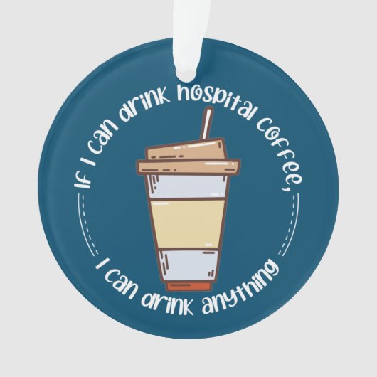 Infirmières Café Acrylique Ornement (devant)