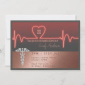 Infirmières Invitation à la graduation - Rose Gold (Devant)