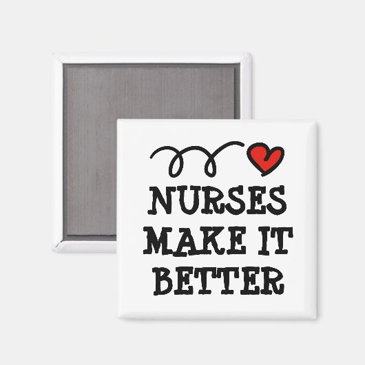 Infirmières rendent mieux aimant pour réfrigérateu (Recto/Verso)