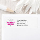 Infirmières Rock ! Adresse du étiquette de retour (En situation)