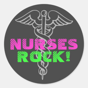 Infirmières Rock ! autocollants