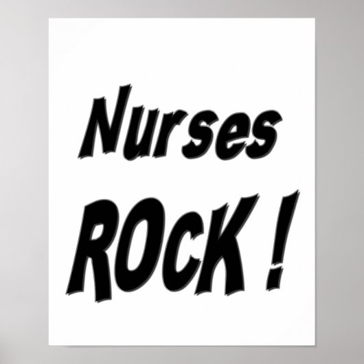 Infirmières Rock ! Impression de l'affiche (Devant)