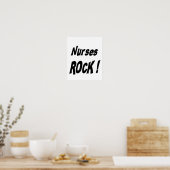Infirmières Rock ! Impression de l'affiche (Cuisine)