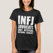 INFJ Advocate Introvert T Shirt Black (Voorkant)