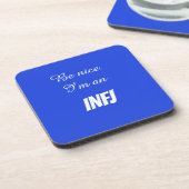 INFJ Harde plastic onderzetter (Linkerzijde)