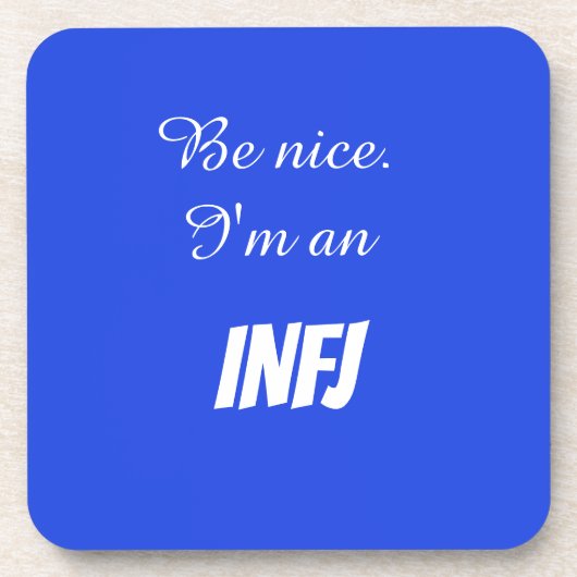 INFJ Harde plastic onderzetter (Voorkant)