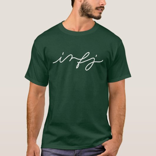 INFJ Personaliteit in kalligrafie - Introvert Shir T-shirt (Voorkant)
