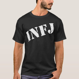 INFJ Personality Type Introvert Intuïtief Etiket T-shirt