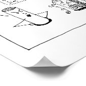 INFJ Square Peg afdrukken Poster (Hoek)