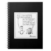 INFJ Square Peg Black notebook Notitieboek (Voorkant)