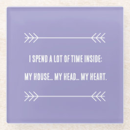 INFJ Vibes Glazen Onderzetter